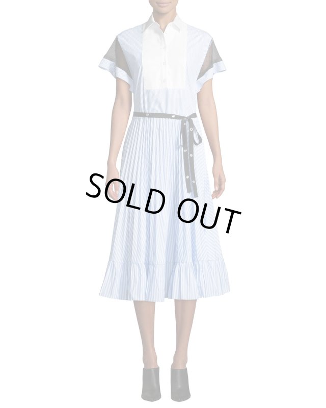 画像1: RED Valentino レッドヴァレンティノ　ストライプミディドレス (1)