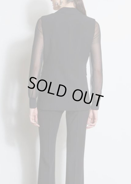 画像3: 限定再販売!【大谷真美子さん着用】Elie Tahari エリータハリ シフォンスリーブダブルブレザー (3)
