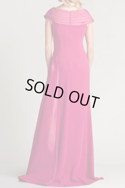 画像3: 限定セール!Tadashi Shoji タダシショージ  MCKENNA DRAPED SASH GOWN   ピンク系 (3)