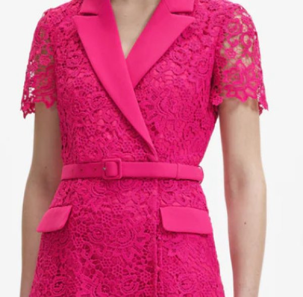 画像3: 【ドラマ使用】Self Portrait セルフポートレート MAGENTA LACE MIDI DRESS (3)