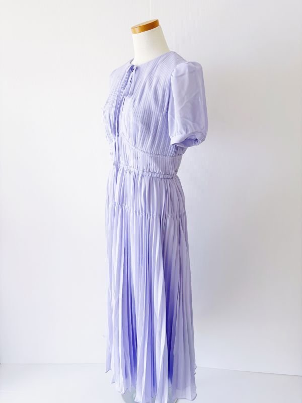 画像6: 【霧島れいかさん、パリスヒルトン着用】Self Portrait　セルフポートレート　ベルト付きライラックシフォンドレス  22001 (6)