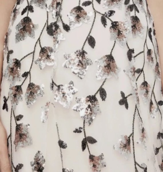 画像2: セール!BCBGMAXAZRIA Embellished Off-the-Shoulder Gown (2)