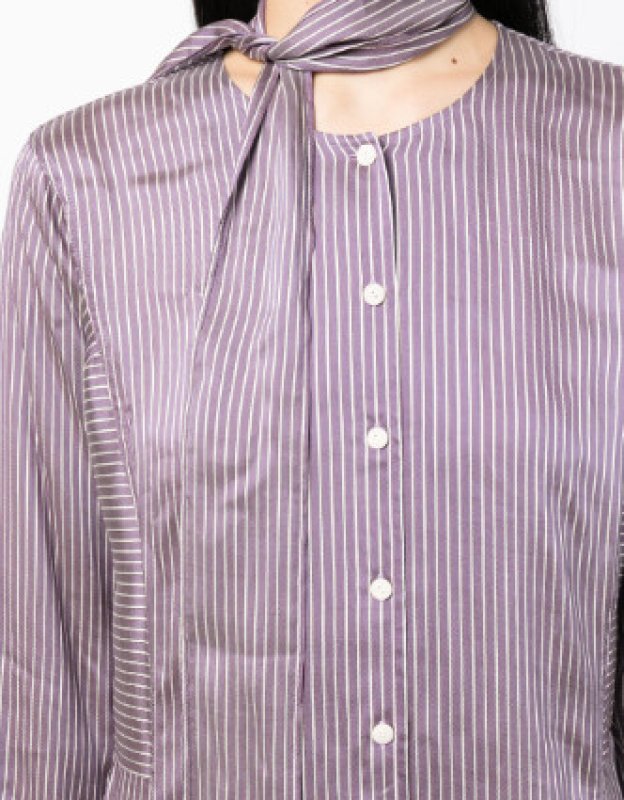 画像4: 【矢田亜希子さん着用】Tory Burch トリーバーチ　　ストライプシャツドレス  03161 (4)