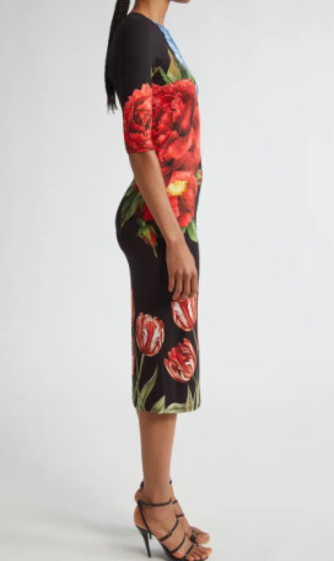 画像3: 【ジェニファーハドソン愛用】Alice + Olivia アリスアンドオリビア Delora Fitted dress   Le Parisien Black (3)