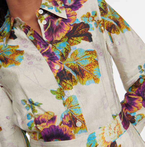 画像3: Tory Burch トリーバーチ  PLEATED VISCOSE SHIRTDRESS  03163 (3)