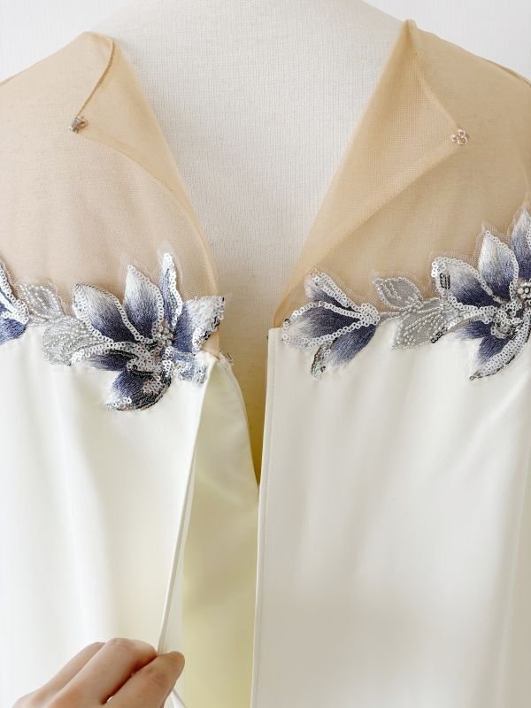 画像9: 75%オフ！即発 Marchesa Notte マルケッサノッテ　Tulle Illusion Cape Dress  41901 (9)