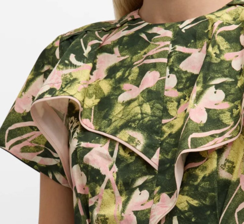 画像3: サイズ追加！【矢田亜希子さん着用】3.1 Phillip Lim 　Floating Iris Draped A-Line Midi Dress  07041 (3)