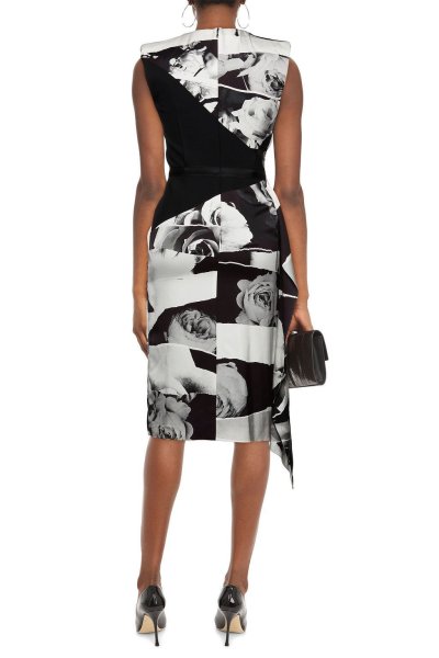 画像2: セール!Alexander McQueen アレキサンダーマックイーン Deconstructed Torn Rose Dress (2)
