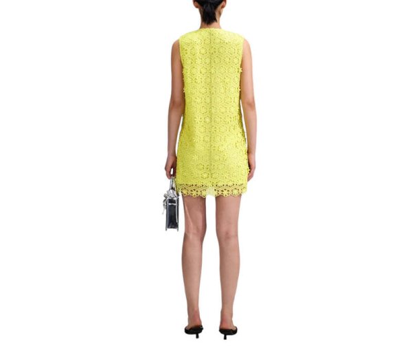 画像2: 【Heather Rae El Moussa愛用】Self Portrait セルフポートレート Lime Daisy Guipure Mini Dress (2)