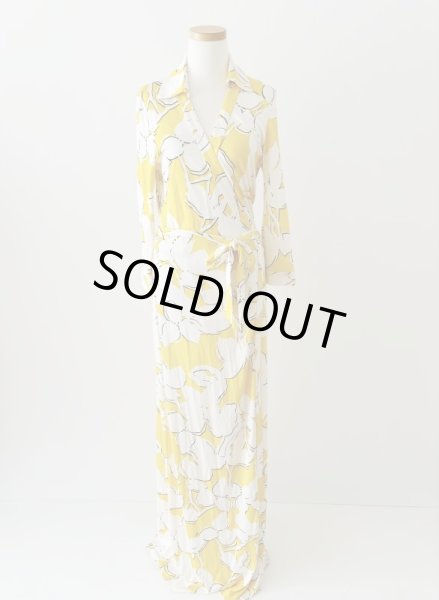 画像3: 即納【ヴァンサンカン掲載】Diane von Furstenberg  Abigail Maxi Wrap Dress  eden garden  (3)