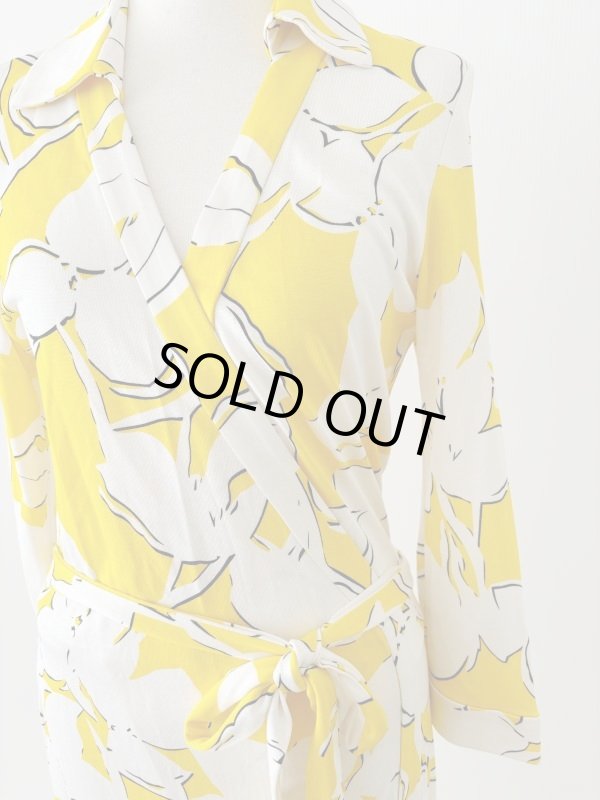 画像6: 即納【ヴァンサンカン掲載】Diane von Furstenberg 　Abigail Maxi Wrap Dress  eden garden  (6)