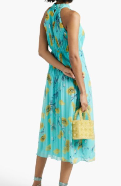 画像2: Diane von Furstenberg  ダイアンフォンファステンバーグ Lupin 花柄ミディドレス (2)