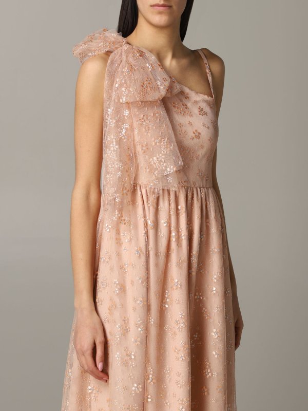 画像4: セール！Red Valentino　レッドヴァレンティノ　リボン付きワンショルダーチュールドレス  01023 (4)