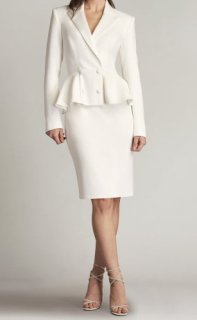 Tadashi Shoji タダシショージ GILLES PEPLUM TUXEDO DRESS