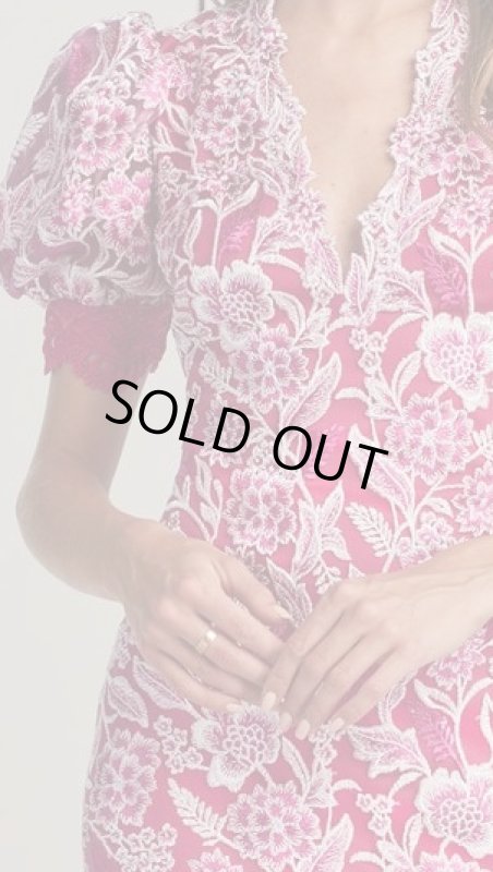 画像2: Tadashi Shoji  タダシショージ  　ROWAN DRESS ピンク系 (2)