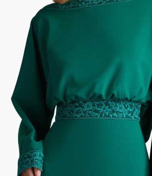 画像4:  Tadashi Shoji  タダシショージ MOLINE COWL BACK GOWN  グリーン系  10101 (4)