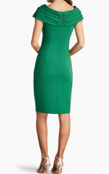 画像2: Tadashi Shoji タダシショージ  MARTINE DRESS  グリーン  01262 (2)