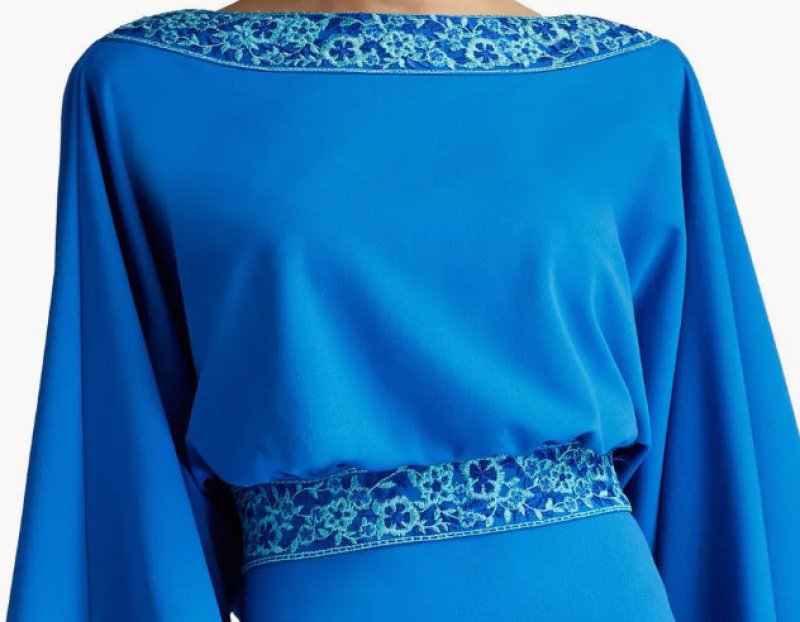 画像4:  Tadashi Shoji  タダシショージ　MOLINE COWL BACK GOWN ブルー系   10101 (4)