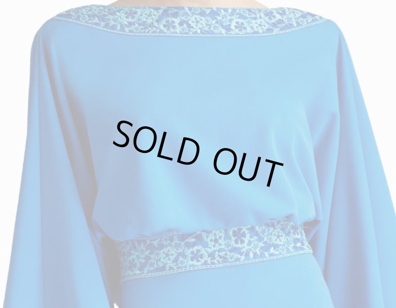 画像4:  Tadashi Shoji  タダシショージ　MOLINE COWL BACK GOWN ブルー系   10101 (4)