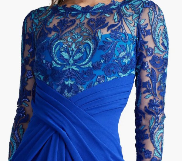 画像3: Tadashi Shoji タダシショージ  Denton Dress ブルー系 (3)