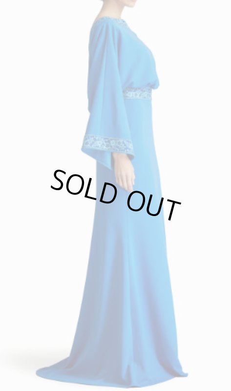 画像3:  Tadashi Shoji  タダシショージ　MOLINE COWL BACK GOWN ブルー系   10101 (3)