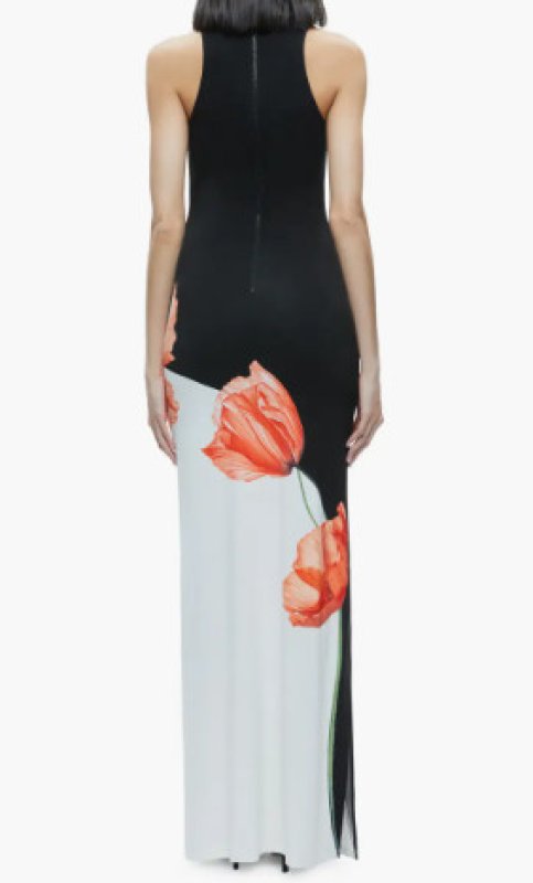 画像2: Alice + Olivia アリスアンドオリビア  Pania Racerback Floral Maxi Dress  11054 (2)