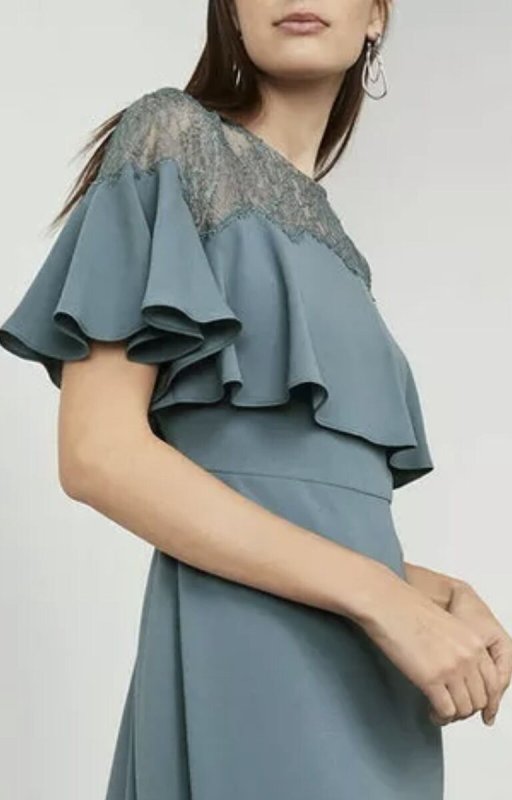 画像3: 限定セール！BCBGMAXAZRIA  BARBARA HIGHT-LOW RUFFLE GOWN 01111 (3)