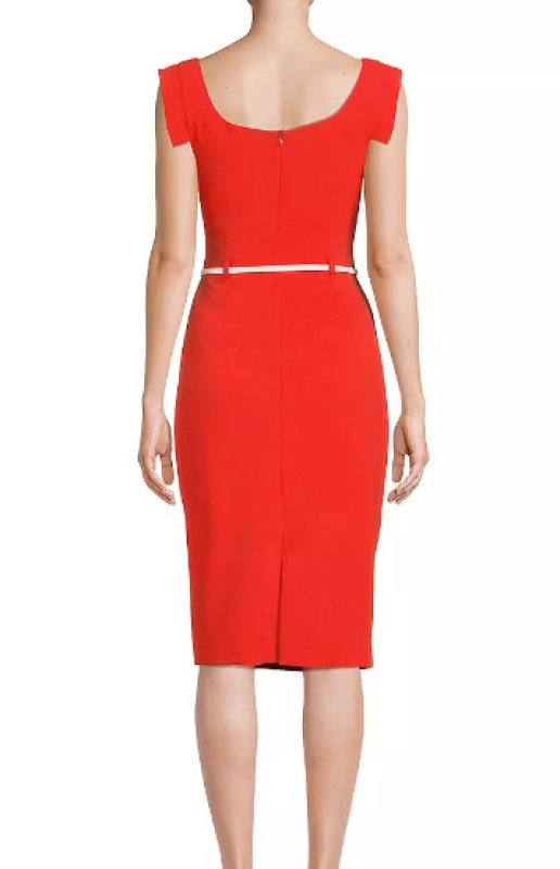 画像2: Black Halo ブラックヘイロー　 Jackie O Dress   burnt rose (2)