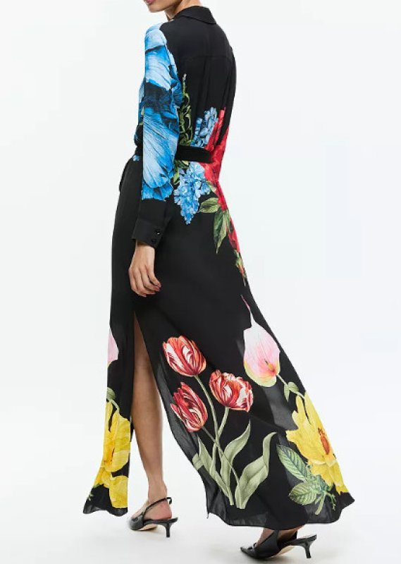 画像2: サイズ追加、セール！Alice + Olivia アリスアンドオリビア　 Chassidy Floral Maxi Shirt Dress  11051 (2)