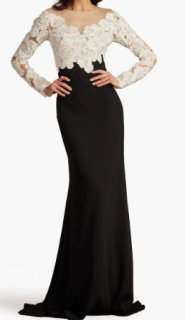 TADASHI SHOJI ロングドレス JETTA PEEK-A-BOO ○関税送料無料○ Tadashi Shoji タダシショージ Jetta Peek-A-Boo Illusion Gown