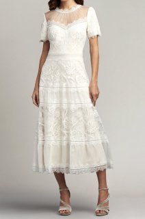 【TADASHI SHOJI】関税込★カミラドレスワンピ 1点のみ即発！Tadashi Shoji タダシショージ camilla Lace Tea