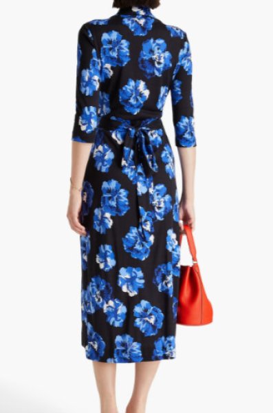画像3: Diane von Furstenberg ダイアンフォンファステンバーグ Abigail floral-print wrap dress ブルー系  10063 (3)