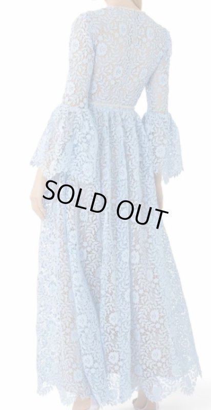 画像2: Self Portrait　セルフポートレート  blue rose lace maxi dress (2)