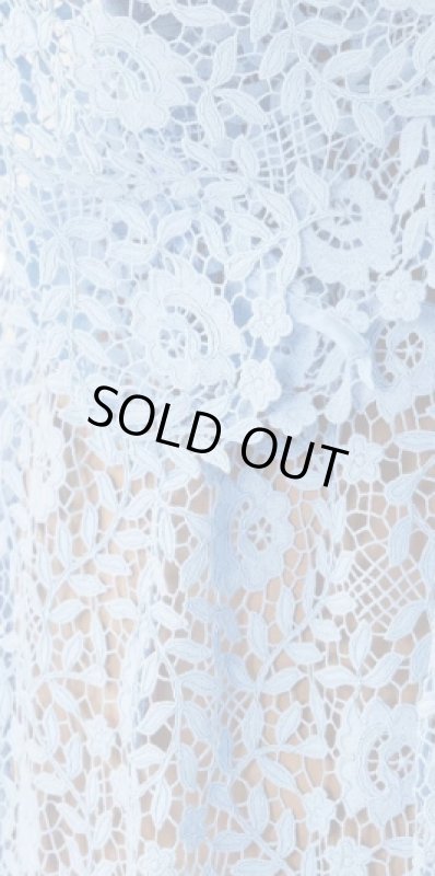 画像3: Self Portrait　セルフポートレート  blue rose lace maxi dress (3)