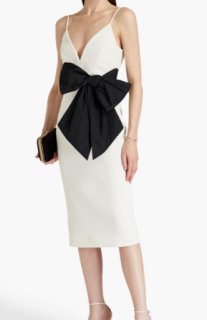 REBECCA VALLANCE ニッキー・ヒルトン スパンコール ガウン セール！Rebecca Vallance レベッカヴァランス Hepburn Bow Midi