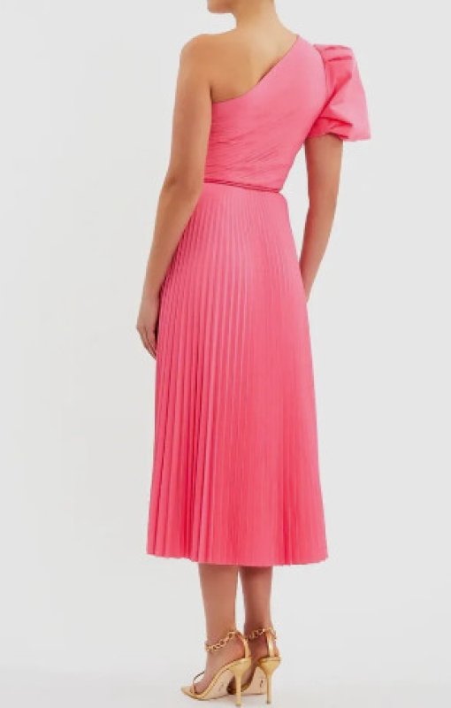 画像2: Rebecca Vallance レベッカヴァランス   Rosa ワンショルダープリーツドレス (2)