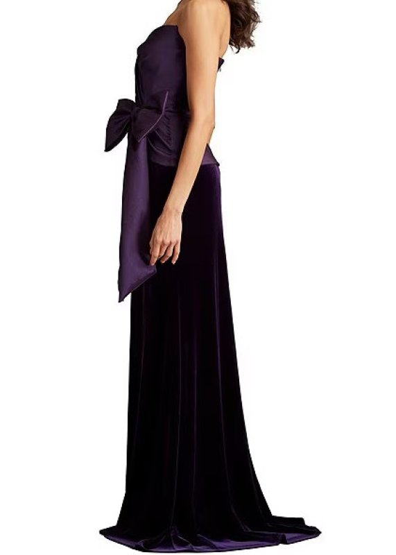 画像3: Tadashi Shoji タダシショージ    Nimue Strapless Gown パープル系  01092 (3)