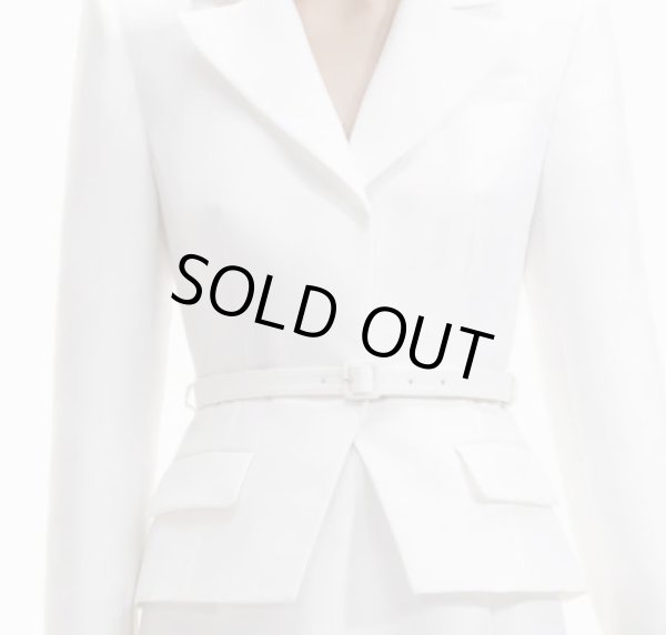 画像3: 限定セール!Self Portrait セルフポートレート Tailored taffeta midi dress ホワイト  11081 (3)