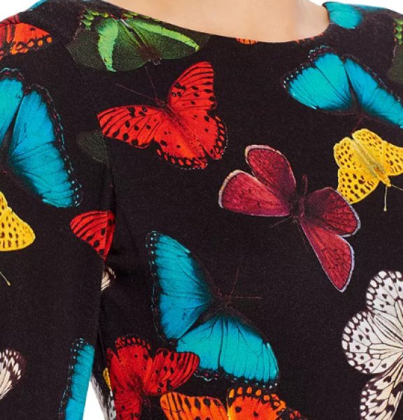 画像3: 【 パリスヒルトン愛用、ドラマ使用】Alice + Olivia アリスアンドオリビア  Rosaria Butterfly Print Maxi Dress (3)