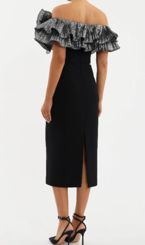 画像2: セール！Rebecca Vallance レベッカヴァランス  Lumi フリルミディドレス (2)