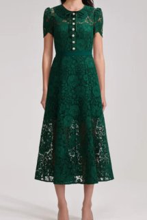 Self Portrait セルフポートレート Pale Green Chiffon Mini Dress - インポートワンピース通販babyface