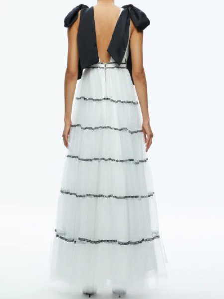 画像2: セール!Alice + Olivia アリスアンドオリビア Jessalyn gown (2)