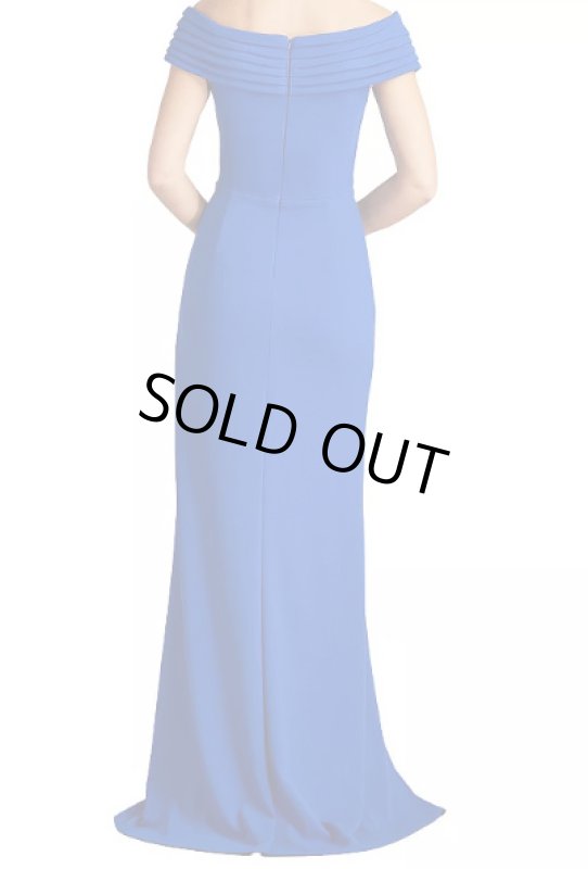 画像3: Tadashi Shoji タダシショージ  Penn Pleated Drape Gown 　ブルー  12191 (3)