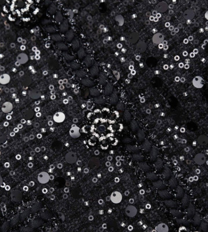 画像3: Self Portrait　セルフポートレート  Black Sequin Boucle Tailored Midi Dress (3)