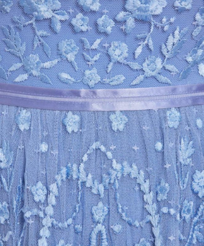 画像3: セール！Needle & Thread ニードル&スレッド    Midsummer レースオフショルダー Gown　ブルー  02171 (3)