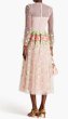 画像2: セール！RED Valentino レッドヴァレンティノ　ドット花柄刺繍チュールミディドレス 01022 (2)