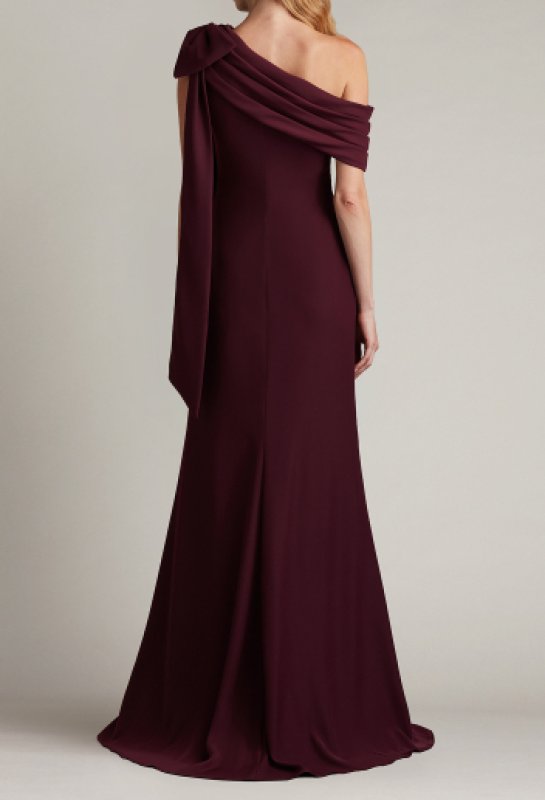 画像2: Tadashi Shoji タダシショージ   cassia ワンショルダー Gown  パープル系. 20802 (2)