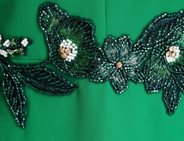 画像3: セール! Marchesa Notte マルケッサノッテ ケープ風ロングドレス  グリーン (3)