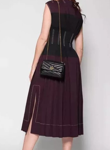 画像4: セール!Tory Burch トリーバーチ Pleated cotton-poplin midi dress  02101 (4)