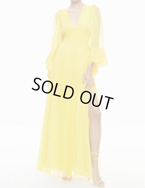 画像2: 【ニッキーヒルトン愛用】Alice + Olivia アリスアンドオリビア　Selene ロングスリーブマキシドレス  01271 (2)